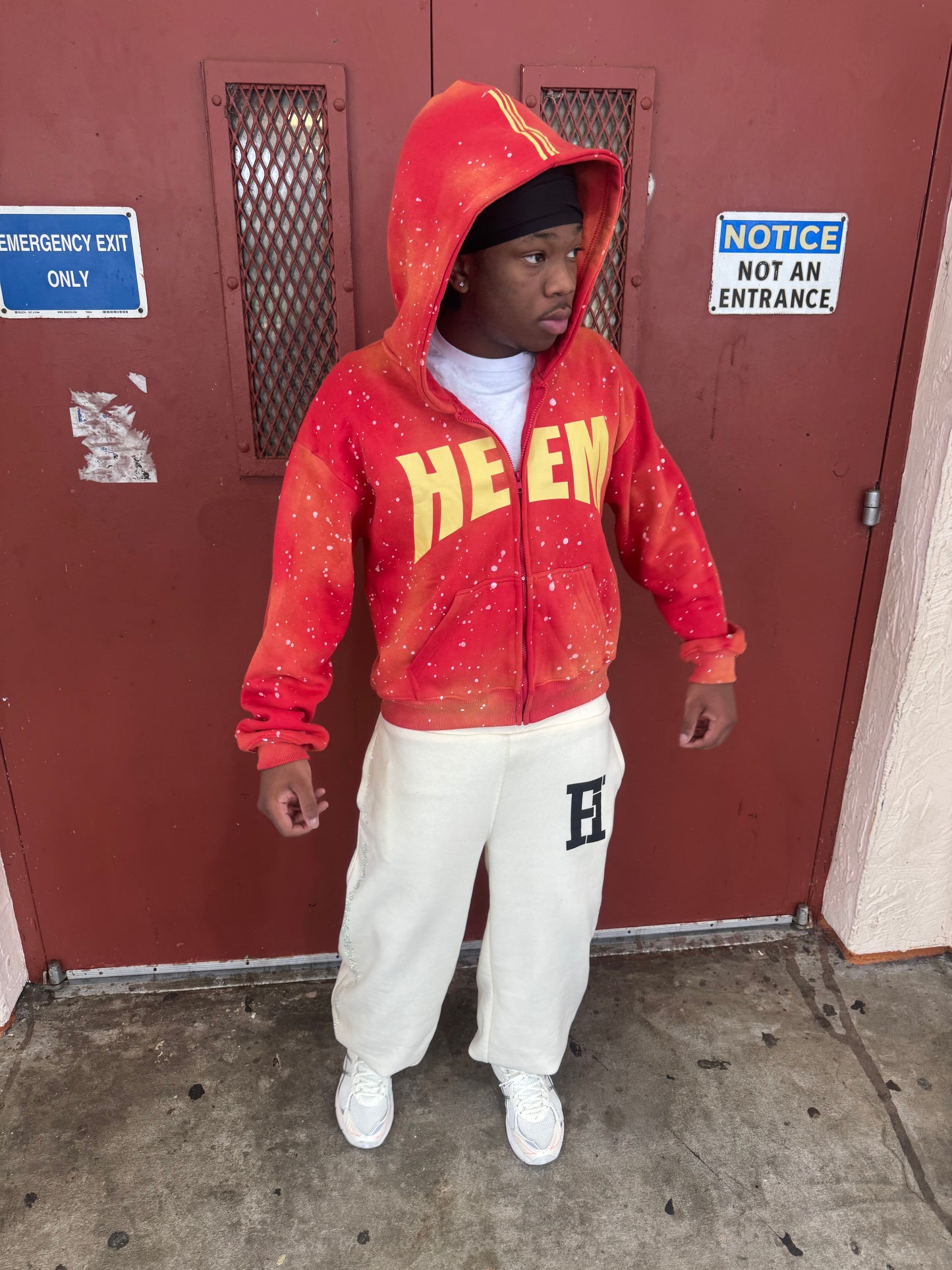 HEEM RED/ORANGE ZIP-UP