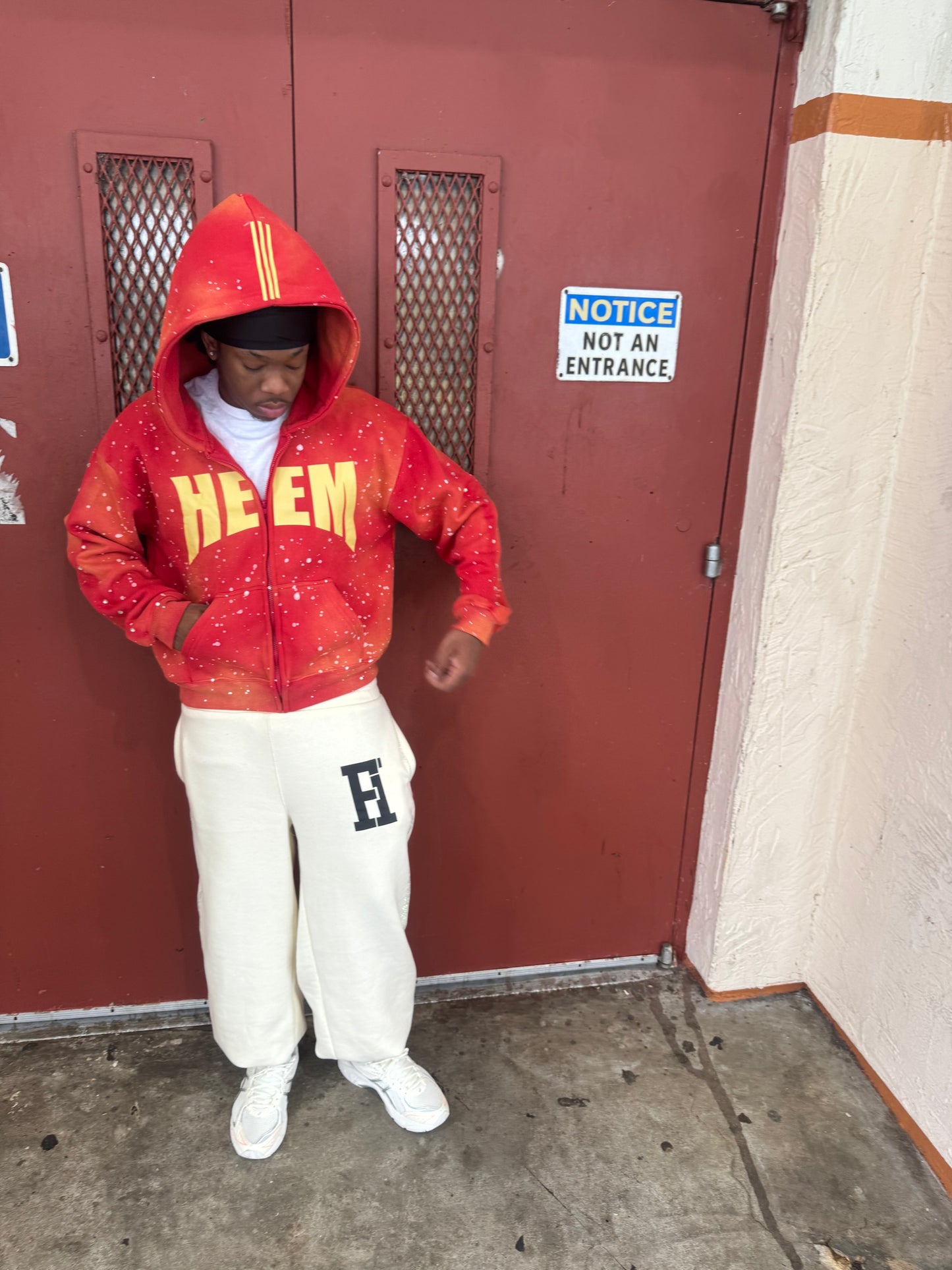 HEEM RED/ORANGE ZIP-UP